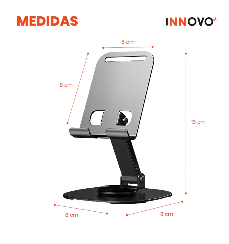 Soporte para celular o tablet para tutoriales